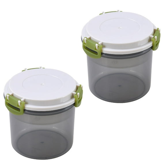 Ongmies Portable Reusable Parfait Cups with Leak-Proof Lids | 20Oz Glass Containers for Yogurt, Cereal, Oatmeal & Meal Prep | Portion Control Breakfast Set (2-Pack)