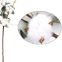 Ongmies Room Decor Clearance Flowers 4 1Pcs For Leaves Heads Cotton Leaves Home Cotton Bouquet Farmh Cotton Stems Artificial Flowers Multicolor