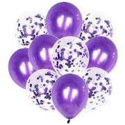 Ongmies Room Decor Clearance Gifts 12In Balloons Sequins Confetti Balloon Wedding Arch Birthday Bridal Party Decoration*20Pcs Purple