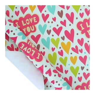 Valentine Wrapping Paper Pink Set Two Stock Illustration