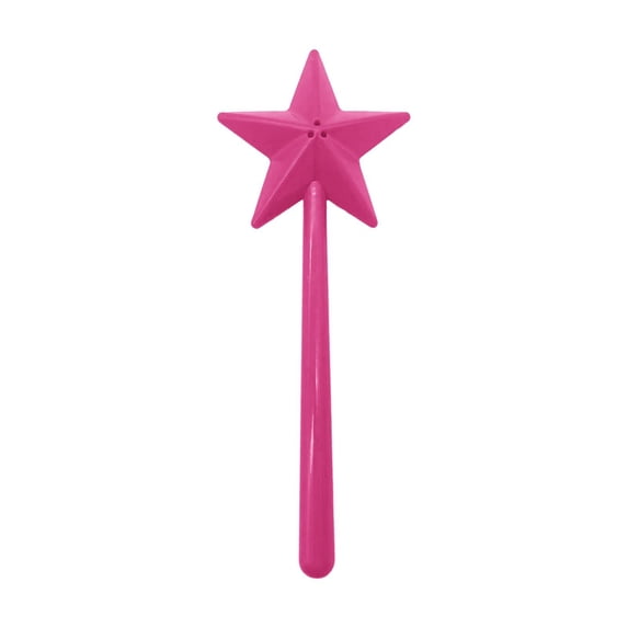 Ongmies Salt and Pepper Wand Shaker Magic Fairy Star, Pentagram Shape, Three Hole Dispenser, Refillable, Removable, Light, One Hand Operation