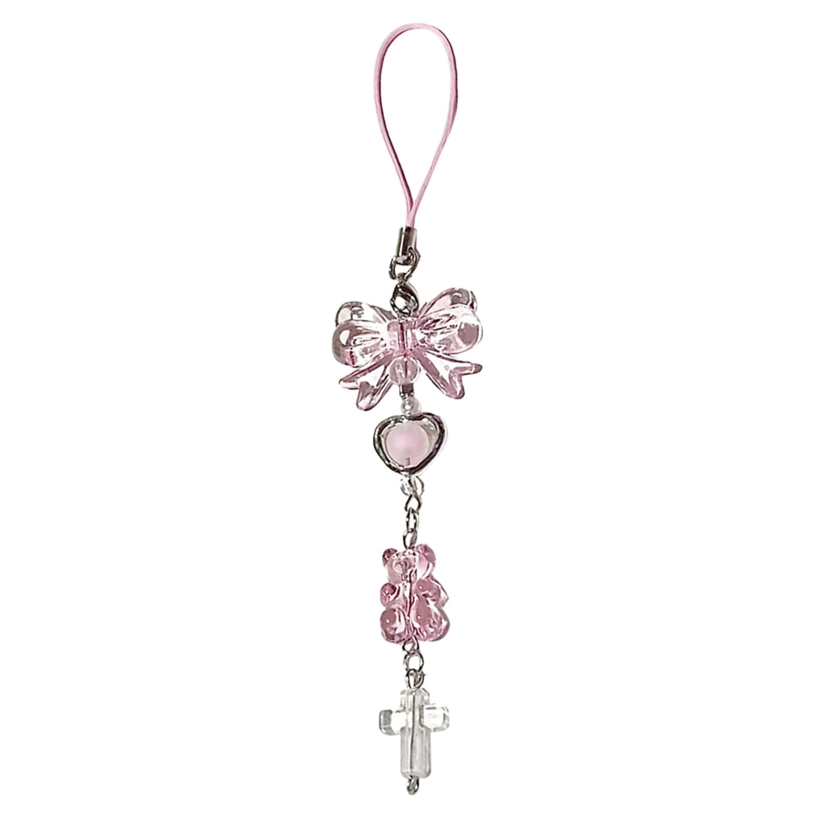 Ongmies Star Cell Phone Charm Cute Star Beaded Camera Charm