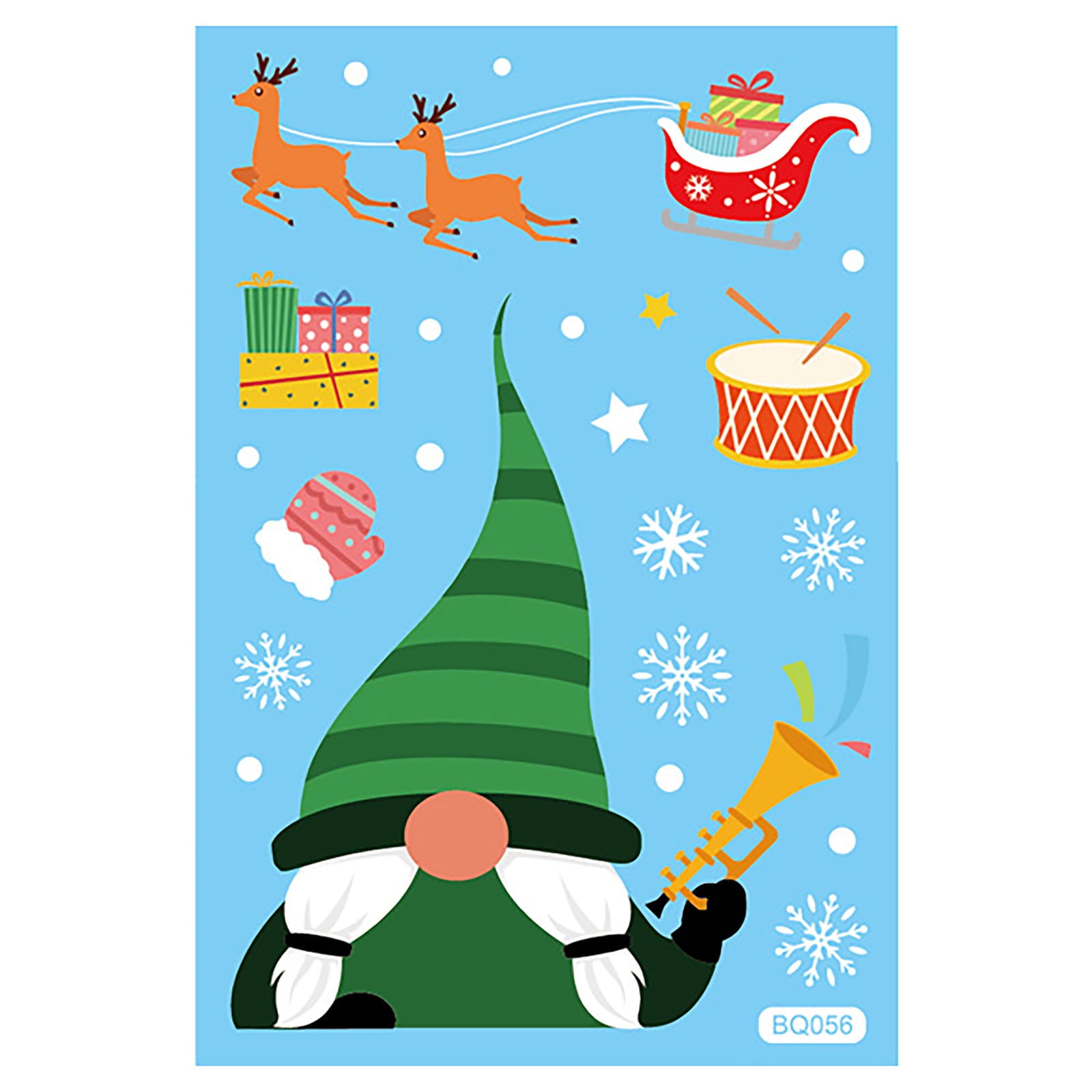 Ongmies Stickers Clearance Santa Claus Elk Shopping Mall Christmas
