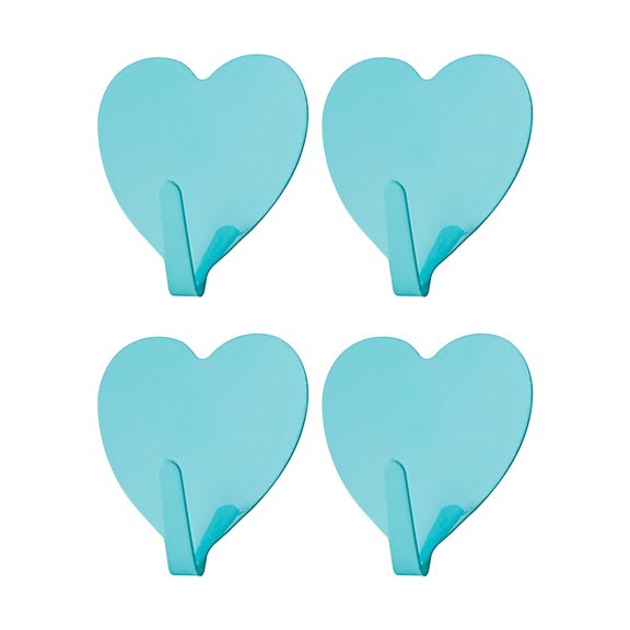 Ongmies Storage Bag Clearance 4Pcs Wrought Iron Love Hook Self-Adhesive Punch-Free Stainless Steel Hook Heart-Shaped Hook Home Creative Decoration Home Decor Green