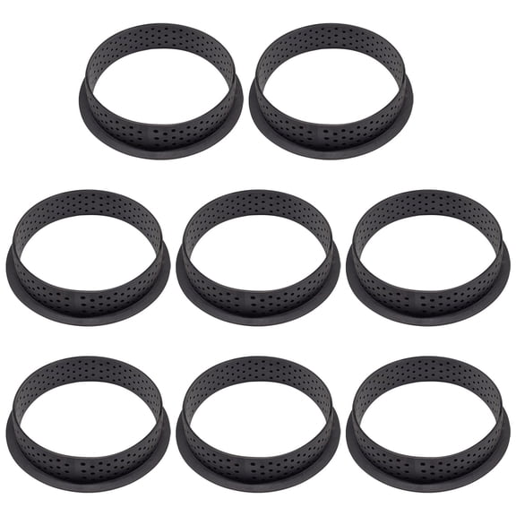 Ongmies Tart Rings Tart Bottom Tower Cake Ring Mold Non Stick Perforated Tart Rings for Mousse Cheese Cake Muffin Pie Kitchen Baking Tart Molds