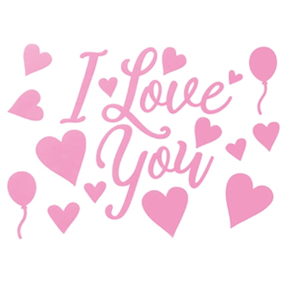 Ongmies Valentines Day Heart Stickers I Love You Bobo Balloon Stickers for Valentines Party Family Gathering Wedding Anniversary Decorations