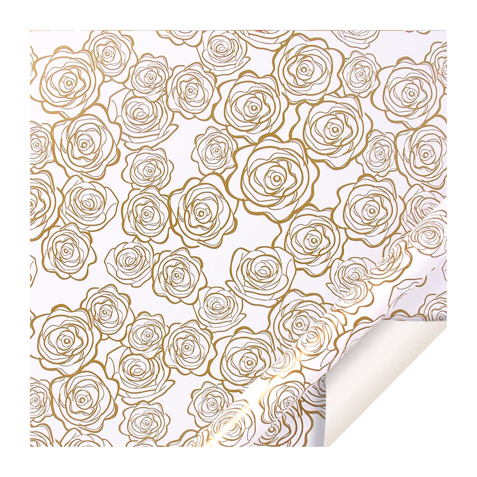 Clearance! Ongmies Wrapping Paper 2022 Christmas Rose Leaf Stripe Print Wrapping Paper Retro