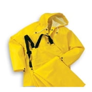 Onguard Industries Medium Yellow Webtex PVC And Non Woven Polyester Rain Bib Overalls With Snap Fly Front Closure
