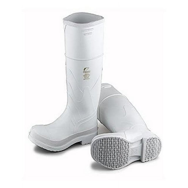 Onguard Industries Size 10 White 16'' PVC Knee Boots With Safety-Loc Outsole, Steel Toe And Removable Insole