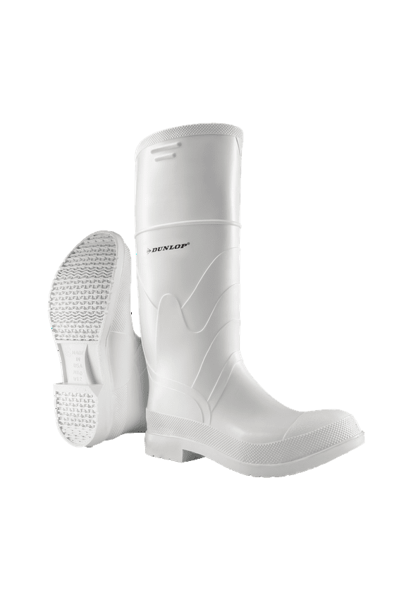 Onguard Industries Size 7 White 16'' PVC Knee Boots With Safety-Loc Outsole, Steel Toe And Removable Insole