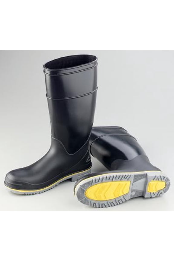Onguard Industries Size 9 Flex3 Black 16'' Polyblend PVC Knee Boots With Power-Lug Outsole, Steel Toe And Removable Insole