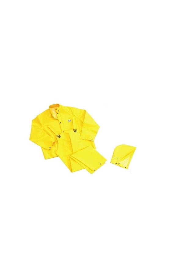 Onguard Industries 3 Piece Rain Suit Webtex PVC And Non Woven Polyester X-Large Yellow