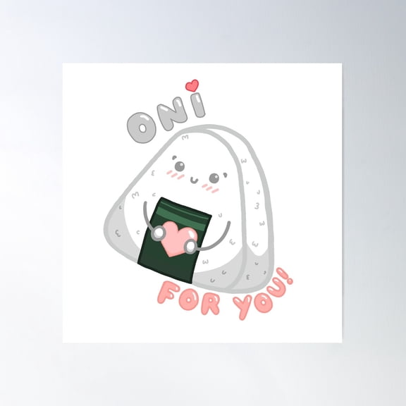 Oni(Giri) For You Poster Wall Art, Modern Wall Decor For Living Room Bedroom, 16x16 UNFRAMED