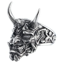 Oni Ring Cool Chunky Jewelry Japanese Oni Rings Devil Demonic Onimusha Rings for Men (10)