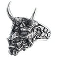 thumbnail image 1 of Oni Ring Cool Chunky Jewelry Japanese Oni Rings Devil Demonic Onimusha Rings for Men (13), 1 of 6