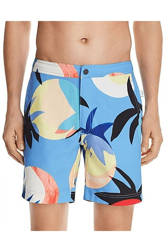 MORNING HAZE Calder Dreamy Night Printed Swim Trunks, US Small