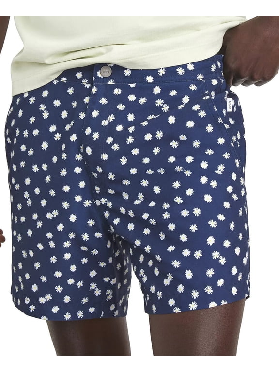 Men's Calder 6" Micro Daisy Navy Swim Shorts Trunks XXL $110 New 2XL