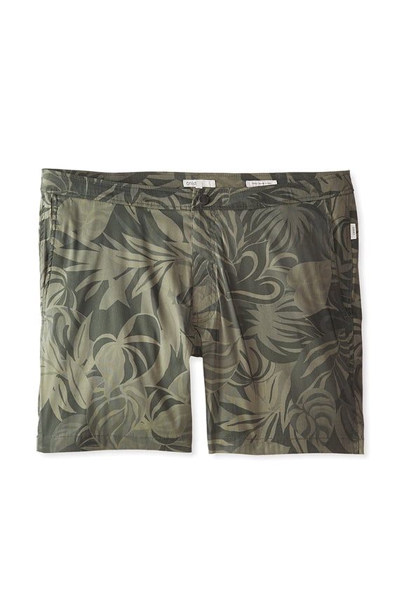 Men's Calder 7.5" Printed Swim Trunks MS01CPN Sz 29 Guya Canopy