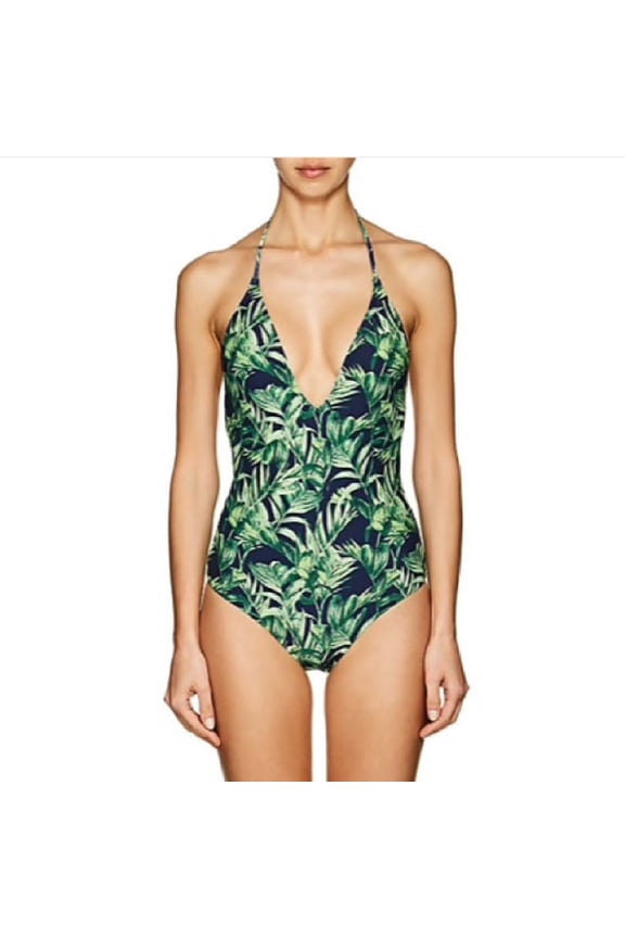 Women's Nina One-Piece Swimsuit, Palm Forest Navy, XL