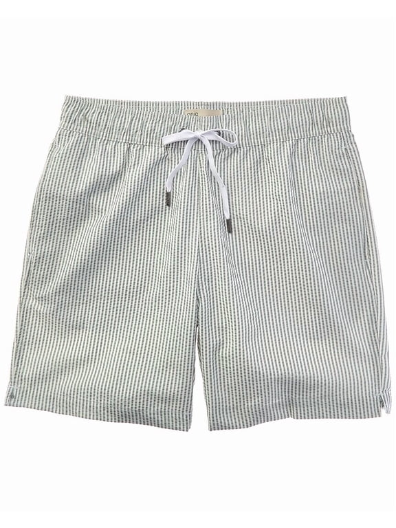 mens Classic Seersucker Swim Short, XL