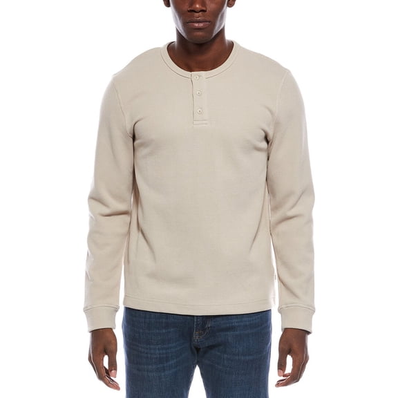 Onia mens Heavyweight Waffle Henley, m, Brown