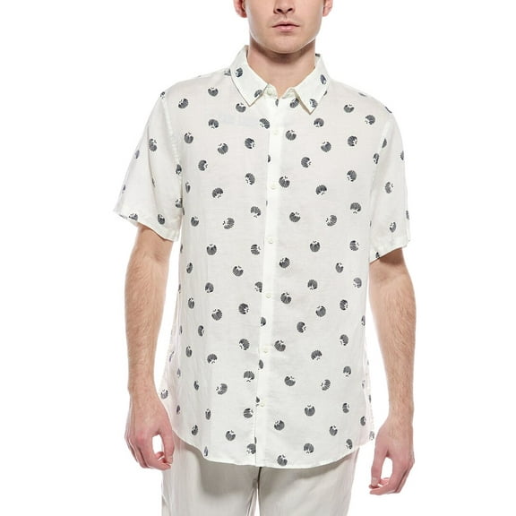 Onia mens  Jack Linen-Blend Shirt, s, White