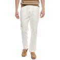 thumbnail image 1 of Onia mens  Linen-Blend Stretch Cuff Pant, m, White, 1 of 3