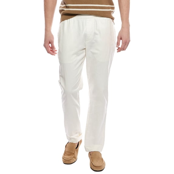 Onia mens Linen-Blend Stretch Cuff Pant, m, White
