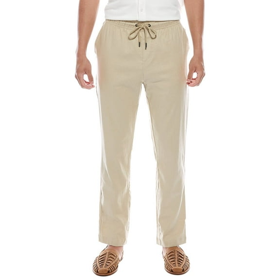 Onia mens Linen Pant, XL, Tan