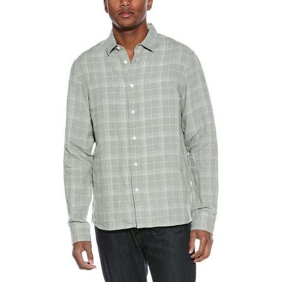 Onia mens  Linen Woven Shirt, s, Green