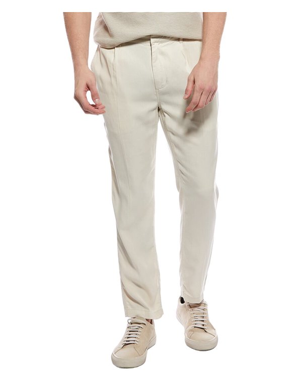 mens Tapered Trouser, 38, White