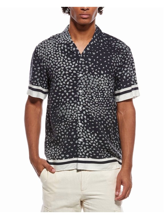 mens Vacation Shirt, m, Navy