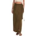 thumbnail image 1 of Onia womens  Air Linen-Blend Maxi Wrap Skirt, xs, 1 of 3