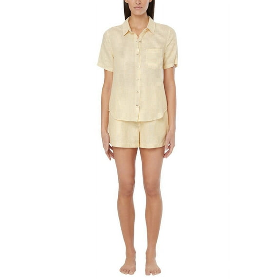 Onia womens Air Linen-Blend Short Sleeve Shirt, m