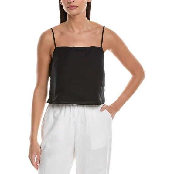 Onia womens Air Linen-Blend Square Neck Tank, l