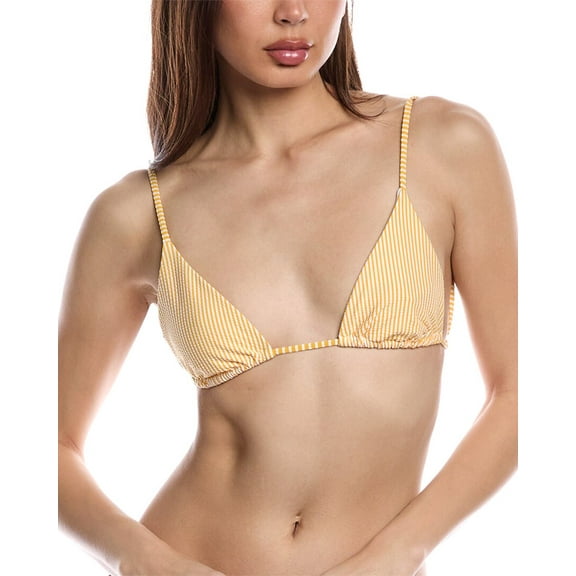 Onia womens  Alexa Bikini Top, l, White