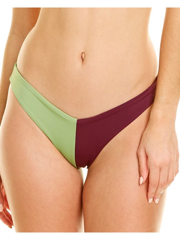 womens Colorblocked Chiara Bikini Bottom, XL, Purple