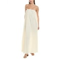 thumbnail image 1 of Onia womens  Crinkle Gauze Maxi Dress, s, Beige, 1 of 3