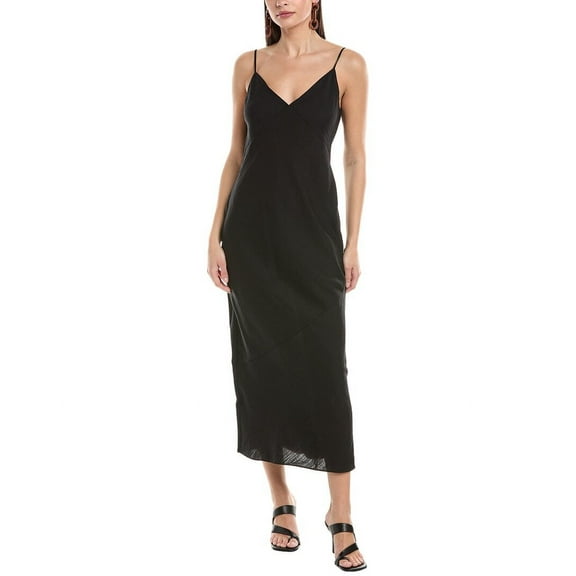 Onia womens Crinkle Slip Dress, m, Black