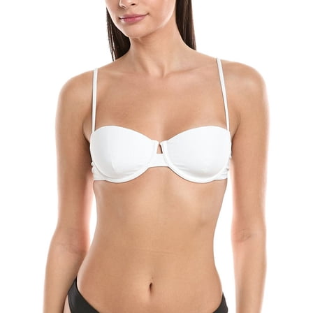 Onia womens  Dalia Bikini Top, m, White