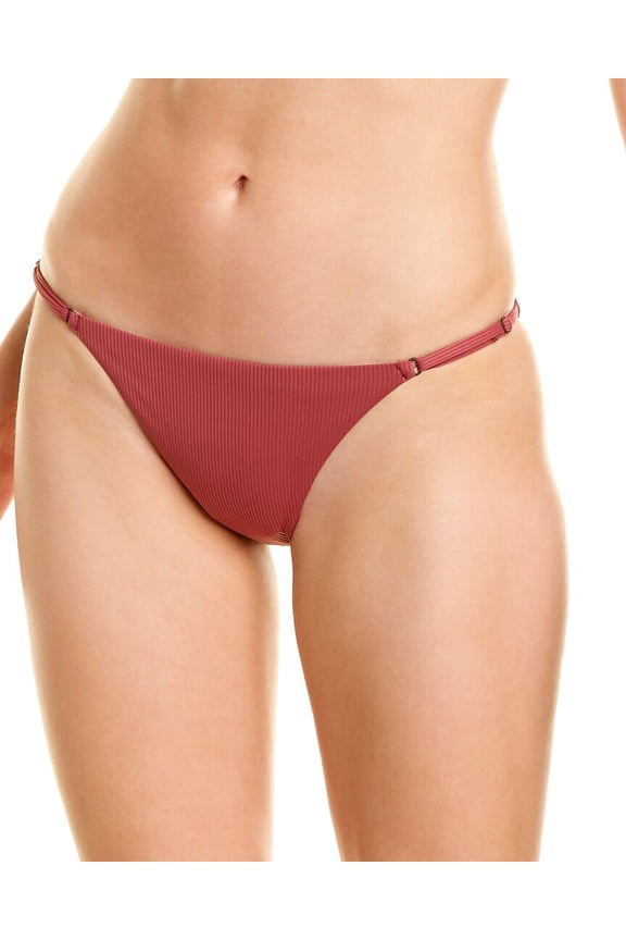 womens Hannah Bikini Bottom, L, Red