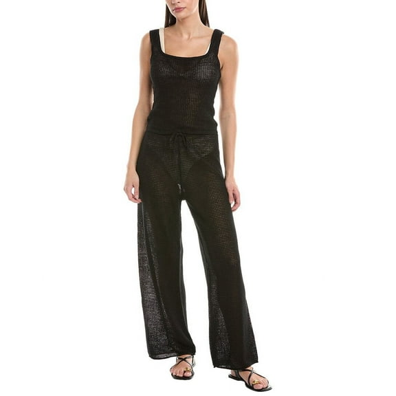 Onia womens  Knit Square Neck Top, m, Black