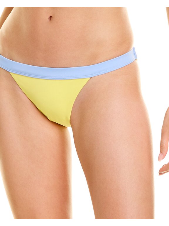 womens Leila Bikini Bottom, L, Yellow