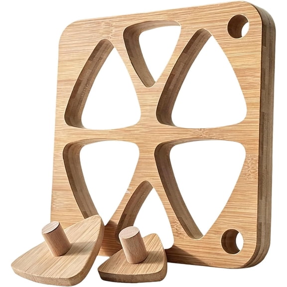 Onigiri Bamboo Mold Kit Triangle Sushi Press Gift Set, Japanese Rice Ball Shaper for Bento, Picnic & Home-Cooked Meals