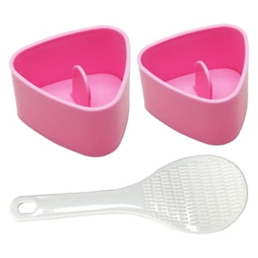 Onigiri Mold, 1 Pack Musubi Press Maker Triangle Rice Ball Mold Maker for Kid Lunch Bento and Home DIY(Pink)