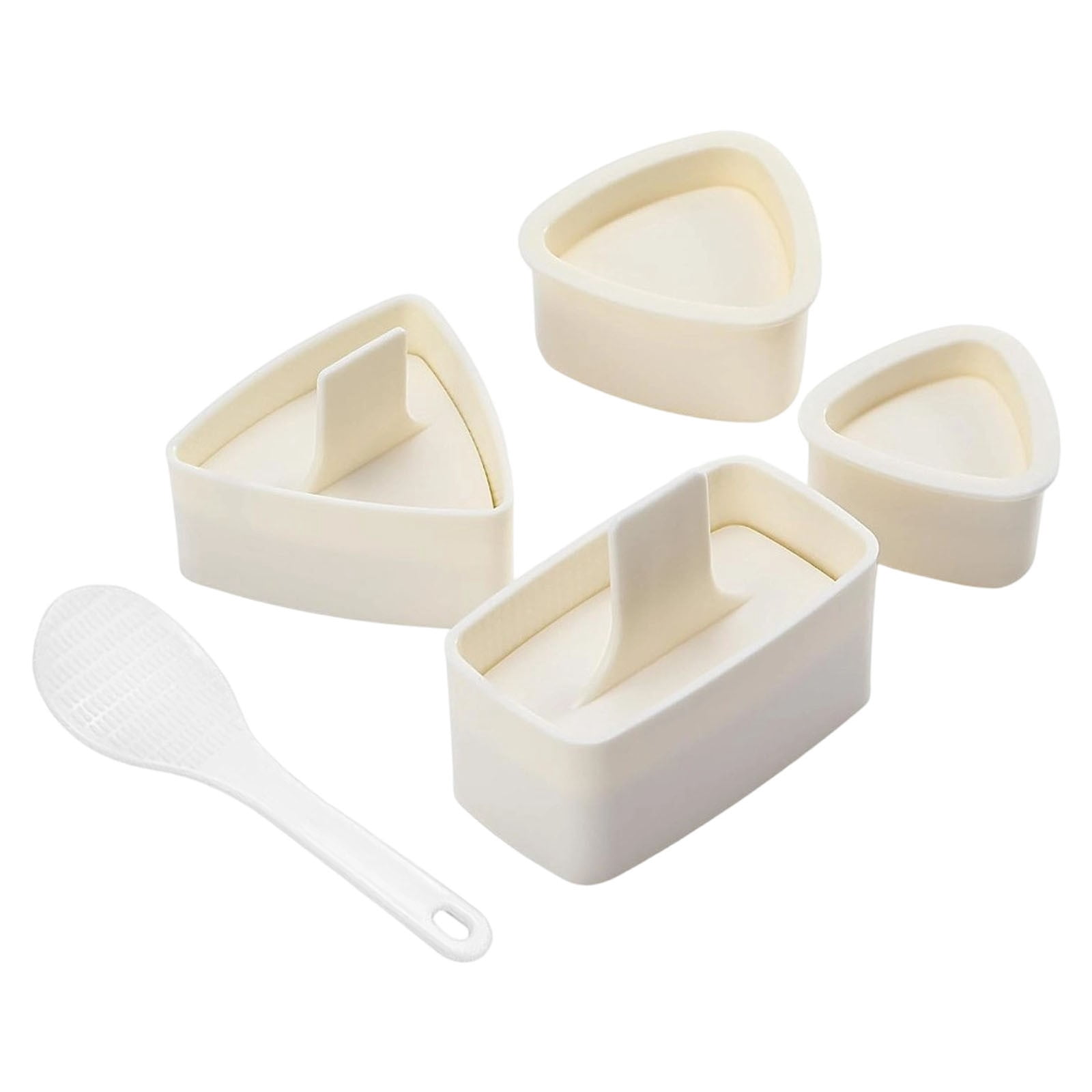 Onigiri Mold, Pack of 3 Triangular Musubi Press Mold and Pack of 1 ...