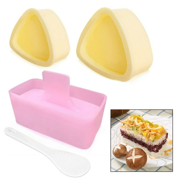 Onigiri Mould 3 Pack Rice Moulds Musubi Maker Kit Triangle Rice Ball