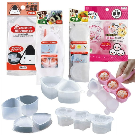 Onigiri Rice Ball Bento Press Maker Mold Set (4 Pcs)