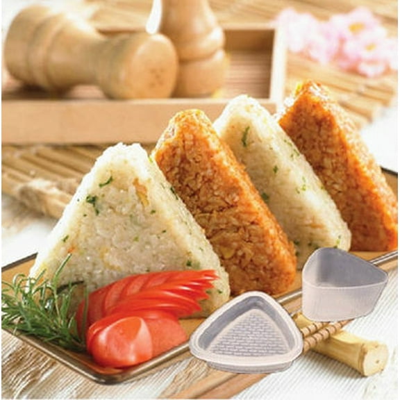 Onigiri Rice Ball Mold Sushi Maker Triangle Press Kit For Bento Lunch Home Kitchen 2 Set
