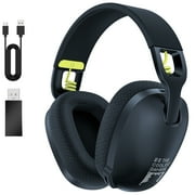 Onikuma B2 Gaming Headset 2.4GHz USB Wired Gaming Headphones with Mic, Ergonomic Design 5.3 Bluetooth Headphones for PS5, PS4, Switch,PC